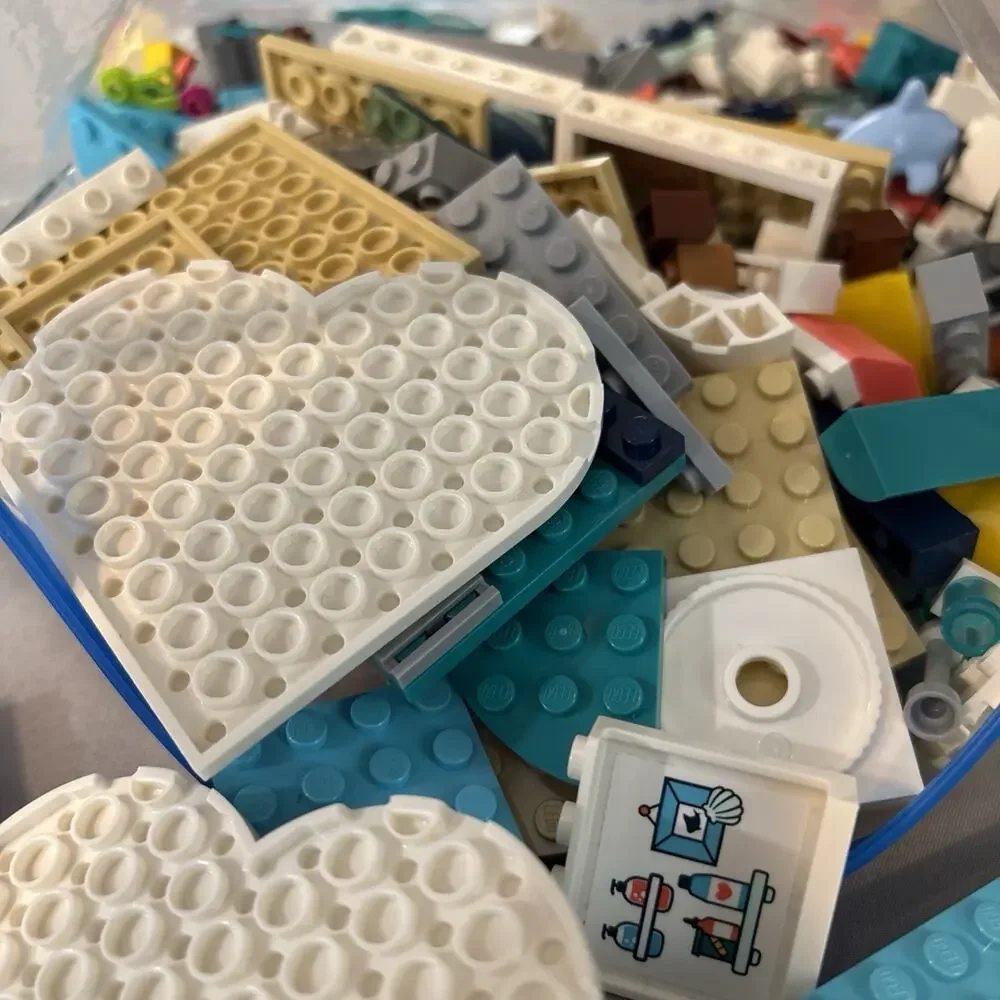 Mini Lego Bulk Lot - Over 3 Pound of Assorted Colors & Sizes Building Baseplate